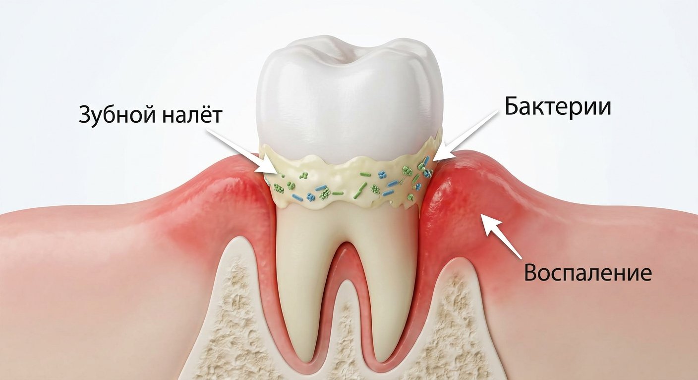 лечение гингивита 1 причины