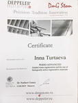 Сертификат об участии в практическом курсе по пародонтологии и хирургии мягких тканей